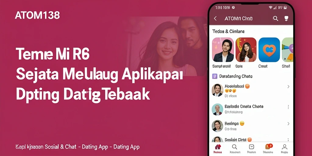 Antarmuka ATOM138 menunjukkan fitur chat dan pencarian pengguna.
