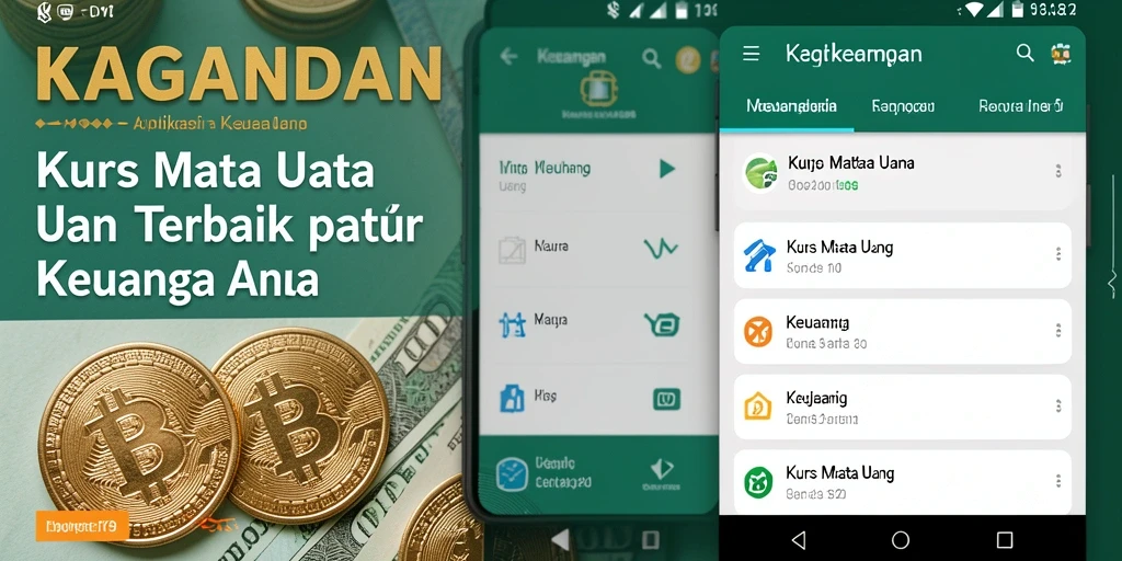 Tampilan antarmuka KAGANDAN yang menampilkan kurs mata uang.